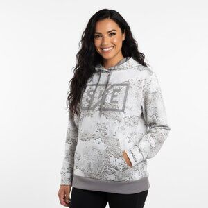 SHE Outdoor Women’s Large Tundra Camo Hoodie – Fleece Lined Hunting Pullover